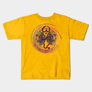 Skull Colored Mandala Baybayin word 'Buhay' (life) Kids T-Shirt